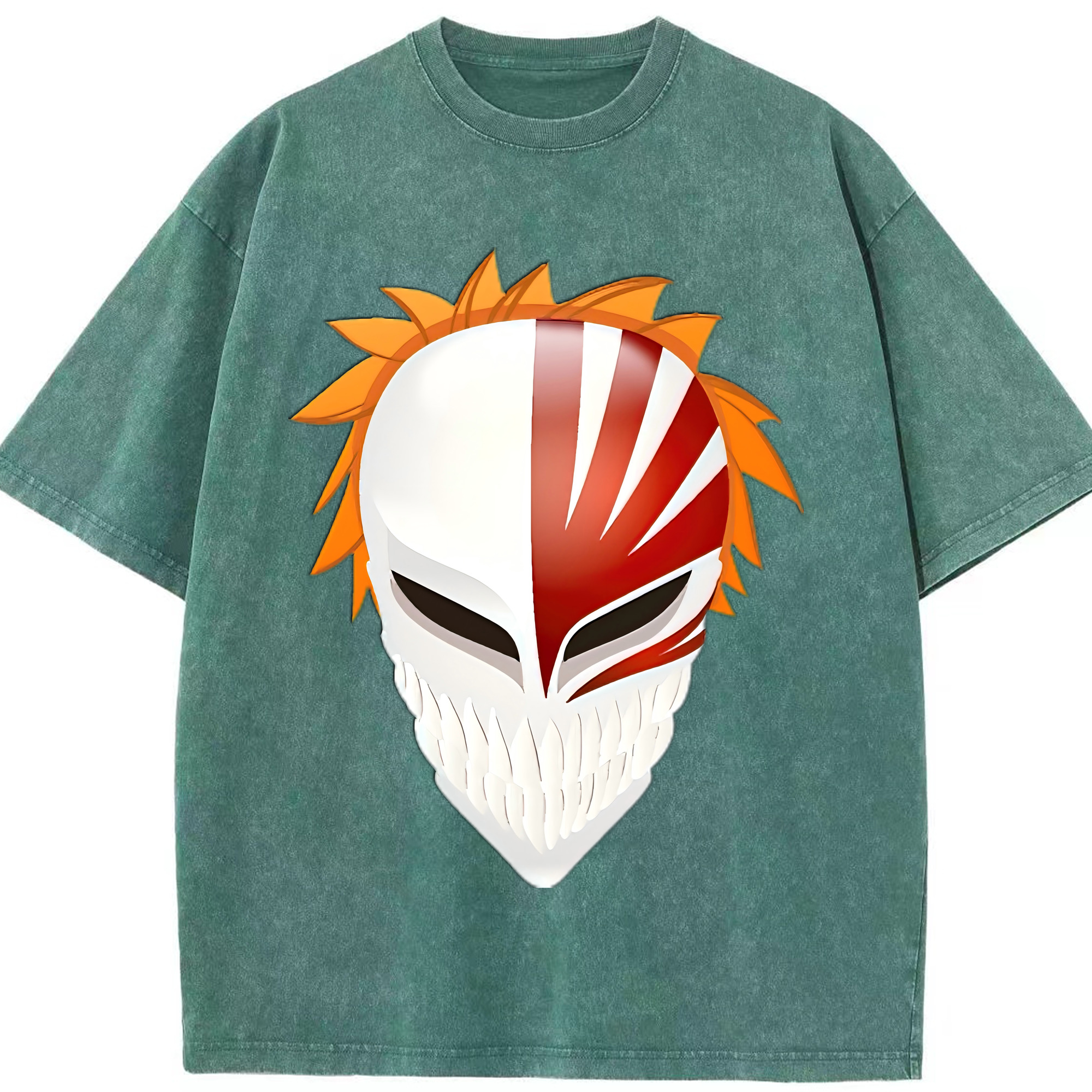 （画像用） ブリーチ 黒崎一護（くろさき いちご）BLEACH Kurosaki Ichigo 綿100% ヴィンテージ風 半袖Tシャツ（フロントプリント）